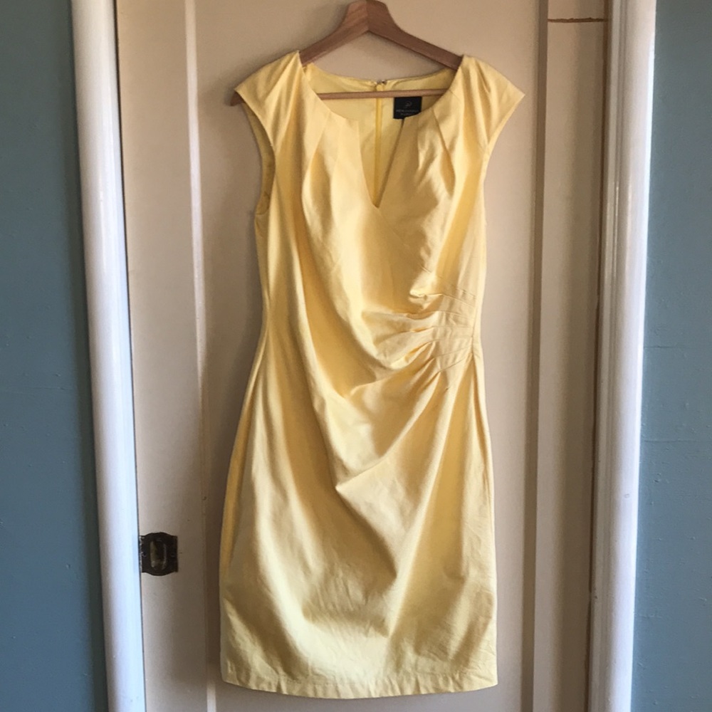 Adrianna Papell runched side sleeveless dress